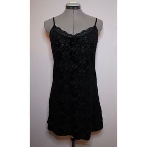 Floral Black Mini Dress